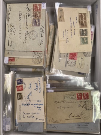 Stamp of Large Lots and Collections Italy and Areas: 1737-1940s, group of 240+ covers/cards from a dealer's stock