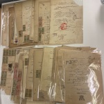 Stamp of Large Lots and Collections Siam (Thailand): 1907ca., Lot of more than 115 fiscal documents each franked with a large number of revenue stamps