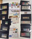 Stamp of Large Lots and Collections Asia: 1880-1980ca., Lot of covers plus one album and folder with mint n.h. stamps and miniature sheets