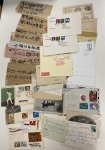 Stamp of Large Lots and Collections Asia: 1880-1980ca., Lot of covers plus one album and folder with mint n.h. stamps and miniature sheets