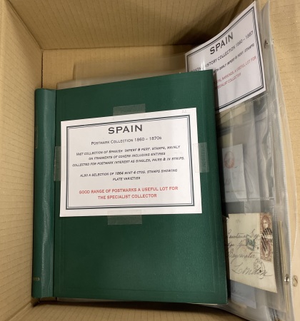 Stamp of Large Lots and Collections Spain: 1860-1887 Mixed accumulation of 120 covers franked