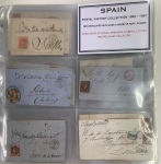 Stamp of Large Lots and Collections Spain: 1860-1887 Mixed accumulation of 120 covers franked