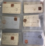 Stamp of Large Lots and Collections Spain: 1860-1887 Mixed accumulation of 120 covers franked