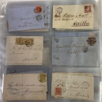 Stamp of Large Lots and Collections Spain: 1860-1887 Mixed accumulation of 120 covers franked