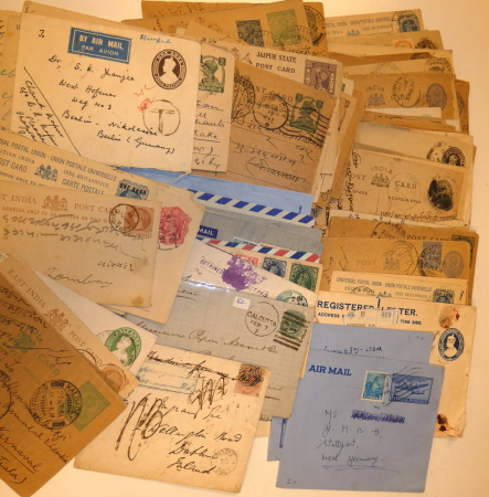 Stamp of India » Collections, Lots etc. 1861-1960, Mixed postal history and stationery group (123)