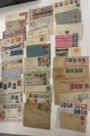 Stamp of Large Lots and Collections All World: 1866-1950's, Medium box with around 450