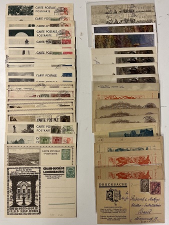 Stamp of Large Lots and Collections All World: 1883-1969ca., Group of 155 all world illustrated POSTAL STATIONERY cards