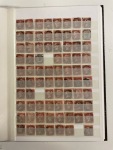 Stamp of Large Lots and Collections Great Britain: 1864-79 1d red collection in 5 stockbooks with numeral cancellations arranged by office number