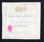 Stamp of Long Island 1916 2d black on thin wove paper, initialled in red ink, unused without gum as issued, showing variety "L" in "LONG" doubled
