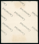 Stamp of Egypt » 1922-1936 King Fouad I Definitives » Issued Stamps 1927-37 King Fouad 2nd Portrait Issue: 100m Deep lilac, pale centre, Royal Cancelled on reverse, control block of four, numbered "A/29"