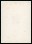 Stamp of Egypt » 1922-1936 King Fouad I Definitives » Essays 1922 Essays of Harrison & Sons: 5m black, essay affixed on card with manuscript 'Design D Photogravure'