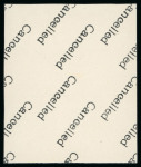 Stamp of Egypt » 1936-1952 King Farouk Definitives  » Issued Stamps 1937-46 Young King Farouk Portrait Issue: 5m Red-brown, imperforate, Royal Cancelled on reverse, control block of four, numbered "A/37"