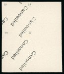 Stamp of Egypt » 1936-1952 King Farouk Definitives  » Issued Stamps 1937-46 Young King Farouk Portrait Issue: 10m Deep violet, imperforate, Royal Cancelled on reverse, control block of four, numbered "A/37"