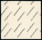 Stamp of Egypt » 1936-1952 King Farouk Definitives  » Issued Stamps 1937-46 Young King Farouk Portrait Issue: 40m Sepia, imperforate, Royal Cancelled on reverse, control block of four, numbered "A/39"