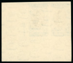 Stamp of Egypt » 1936-1952 King Farouk Definitives  » Issued Stamps 1944-51 King Farouk "Military" Issue: £E1 Blue and sepia, mint imperforate, control horizontal pair, numbered "A/49 A/50"