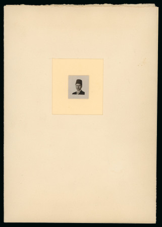 Stamp of Egypt » 1936-1952 King Farouk Definitives  » Essays 1936 Essays for the Young Farouk Portrait: Stamp-sized photographic essay of King Farouk's portrait used on 1m to 20m values