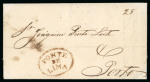 Stamp of Large Lots and Collections Portugal: 1802-94 pre-stamp (mostly) and stampless postal history collection