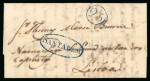 Stamp of Large Lots and Collections Portugal: 1802-94 pre-stamp (mostly) and stampless postal history collection