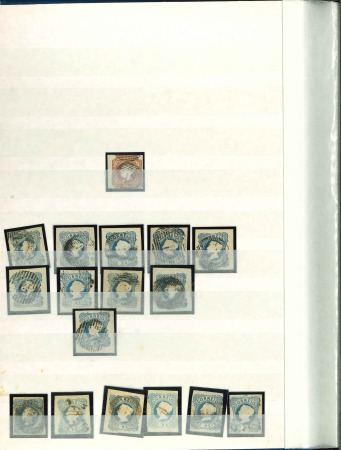 Stamp of Large Lots and Collections Portugal: 1853-70, used collection in a stockbook