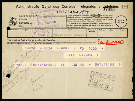 Stamp of Large Lots and Collections Portugal: 1890s-1940s, mixed collection of postal stationery and telegrams