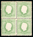 Stamp of Large Lots and Collections Portugal: 1880-81 & 1884 Luis I "straight label" balance collection mounted on 60 pages