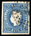 Stamp of Large Lots and Collections Portugal: 1867-70 Luis I "curved label" imperf. balance collection mounted on 20 pages