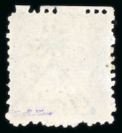 Stamp of Egypt » 1866 First Issue » Issued Stamps 10pi Bluish slate, perforation 12 1/2, upright watermarked, unused, showing constant plate flaw from Stone A "white hole above "P" of "PE"