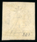 Stamp of Egypt » 1866 First Issue » Essays and Proofs 1865 Pellas Brother Essays of Genoa: 10pa bright yellow, upright watermark, imperforate single showing "10pi ovpt instead of 2pi" error