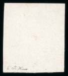 Stamp of Egypt » 1866 First Issue » Essays and Proofs 1865 Pellas Brother Essays of Genoa: 20pa blue, unwatermarked, imperforate single showing "1pi ovpt instead of 20pa" error