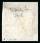 Stamp of Egypt » 1866 First Issue » Essays and Proofs 1865 Pellas Brother Essays of Genoa: 1pi mauve, upright watermark, imperforate single showing "10pa ovpt instead of 1pi" error