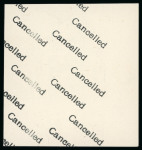 Stamp of Egypt » 1922-1936 King Fouad I Definitives » Issued Stamps 1936-37 King Fouad "Postes" Issue: 1m to 20m, complete set of seven, Royal Cancelled on reverse, bottom left corner sheet marginal control blocks of four