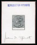 Stamp of Nigerias » Lagos 1884 group of three Sperati reproductions "proofs" of the 2s6d