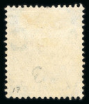 Stamp of St. Kitts-Nevis » St. Christopher 1882 wmk CC 4d grey mint with inverted wmk, another example with reversed wmk and 1886 4d on 6d green with "No stop"