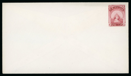 Stamp of Egypt » 1867-69 Penasson » Essays 1867 National Bank Note Co.: 2pi essay in rose-red on white envelope
