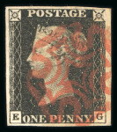 Stamp of Great Britain » Collections 1840-1910, Accumulation on pages and cards in small