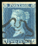 Stamp of Great Britain » Collections 1840-1910, Accumulation on pages and cards in small