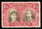 Stamp of Rhodesia 1910 2s6d sepia and crimson mint, large part o.g.