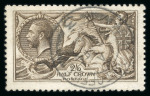 Stamp of Great Britain » King George V » 1913-19 Seahorse Issues 1915 De La Rue 2s6d blackish brown fine used with "Army Post Office" cds