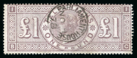 Stamp of Great Britain » Telegraphs 1876-81 Telegraph £1 brown-lilac fine used