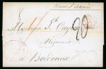 Stamp of Mauritius » Pre-Stamp & Stampless Postal History 1852-58 group of seven stampless entires