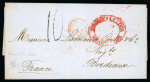 Stamp of Mauritius » Pre-Stamp & Stampless Postal History 1852-58 group of seven stampless entires