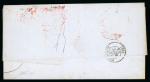 Stamp of Mauritius » Pre-Stamp & Stampless Postal History 1852-58 group of seven stampless entires