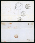 Stamp of Mauritius » Pre-Stamp & Stampless Postal History 1852-58 group of seven stampless entires