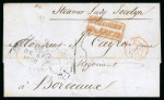 Stamp of Mauritius » Pre-Stamp & Stampless Postal History 1852-58 group of seven stampless entires