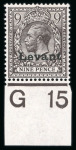 Stamp of British Levant  » Field Post Office in Salonica 1916 1/2d to 1s mint set of eight in mint h.r. lower marginal singles with control numbers