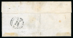 Stamp of British Guiana » 1850 Cotton-Reels (SG 1-8) THE "BURRUS" 8 CENTS COVER: 1850-51, 8 cents black on blue-green used on entire letter from Plantation Profit,