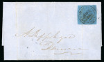 Stamp of British Guiana » 1850 Cotton-Reels (SG 1-8) THE "SIR JOHN WILSON" 12 CENTS PALE BLUE COVER