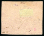 Stamp of British Guiana » 1856 Provisionals (SG 23-27) THE RARE "ETED" INITIALS ON 4 CENTS MAGENTA