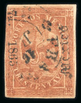 Stamp of Mexico » 1864 "Eagle" Issue 1865 Mexico District 3c Brown Eagle 71-1865 cancelled