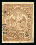 Stamp of Mexico » 1864 "Eagle" Issue 1866 Mexico District 3c Brown Eagle 72-1866